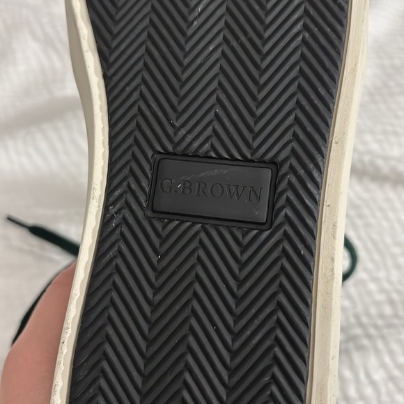 G.Brown Green Retro Leather Minimalist Sneaker - Picture 10 of 13
